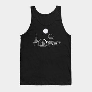 Galactic Sunset Apparel: Journey to the Desert Planet! Tank Top